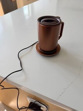 Ion Copper Electric Mug with Warming Plate